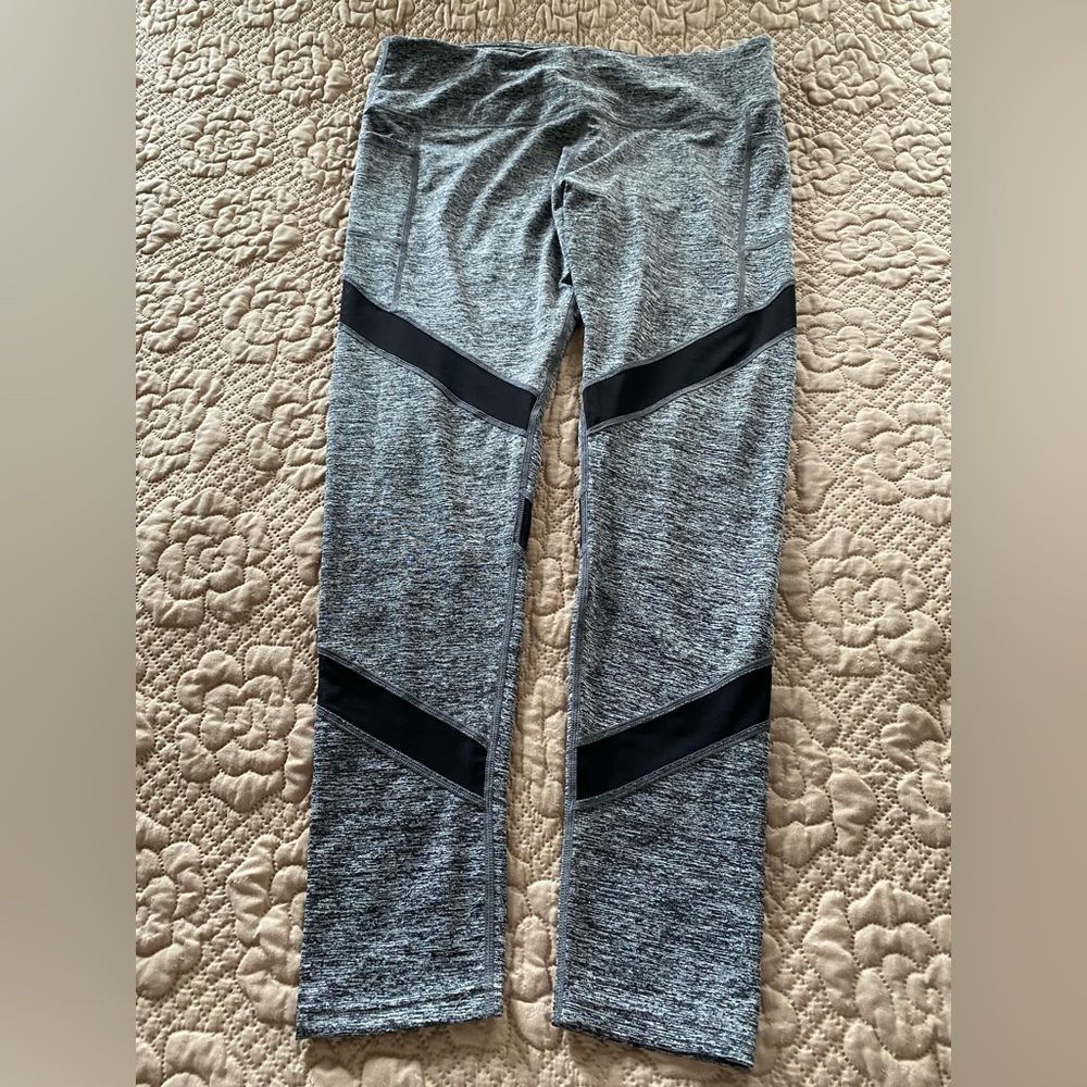 Gray and Black Leggings